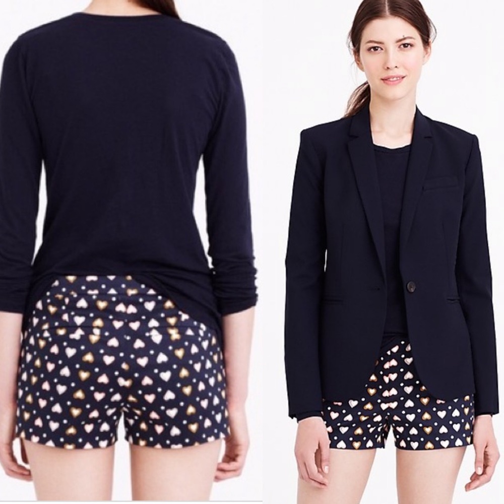 J.Crew Shorts Heart Dot Pattern Multi Color - image 1